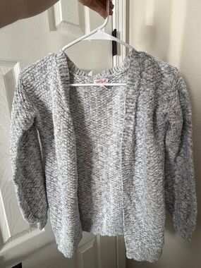 Cat & Jack Gray Marled Open-Front Cardigan Sweater